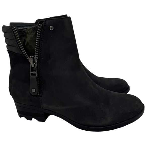 Sorel Danica Zip Waterproof Leather Ankle Boot - Picture 1 of 14
